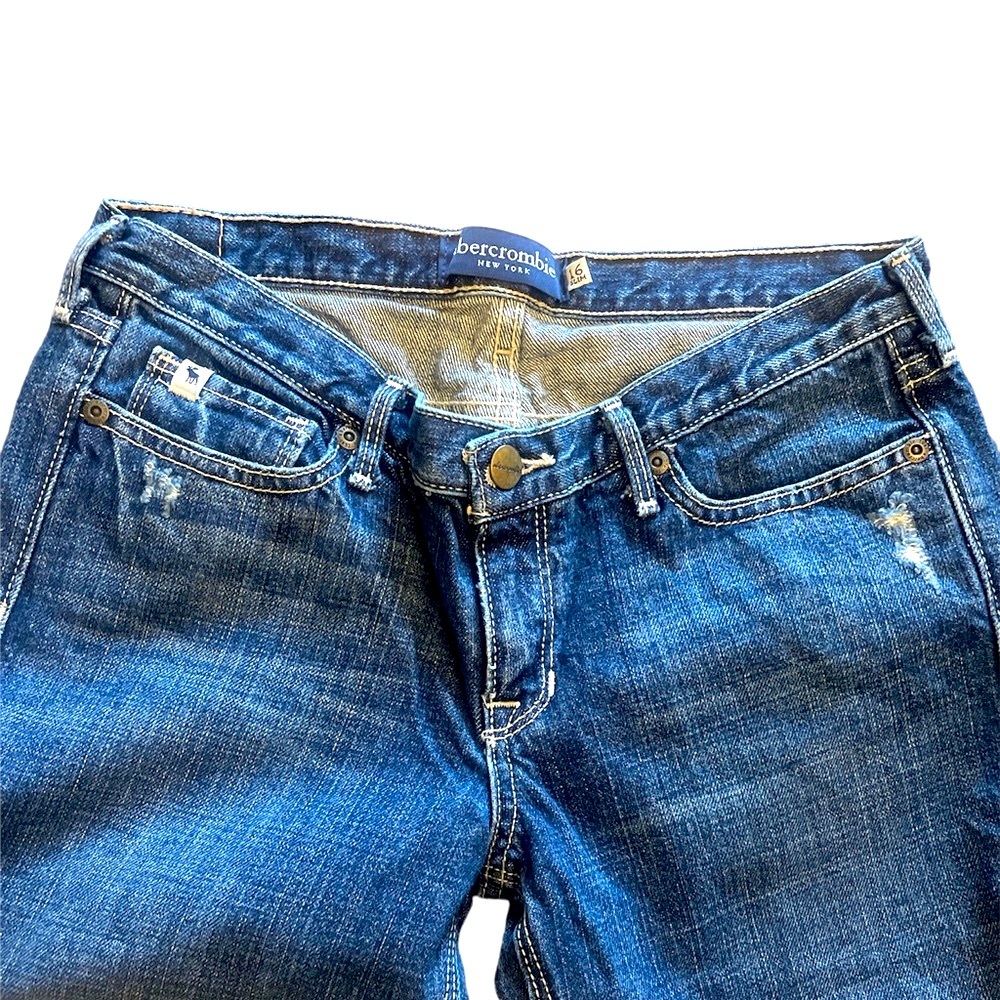 Kids Abercrombie Sz:16 Slim Mackenzie Blue Jeans - Picture 2 of 9